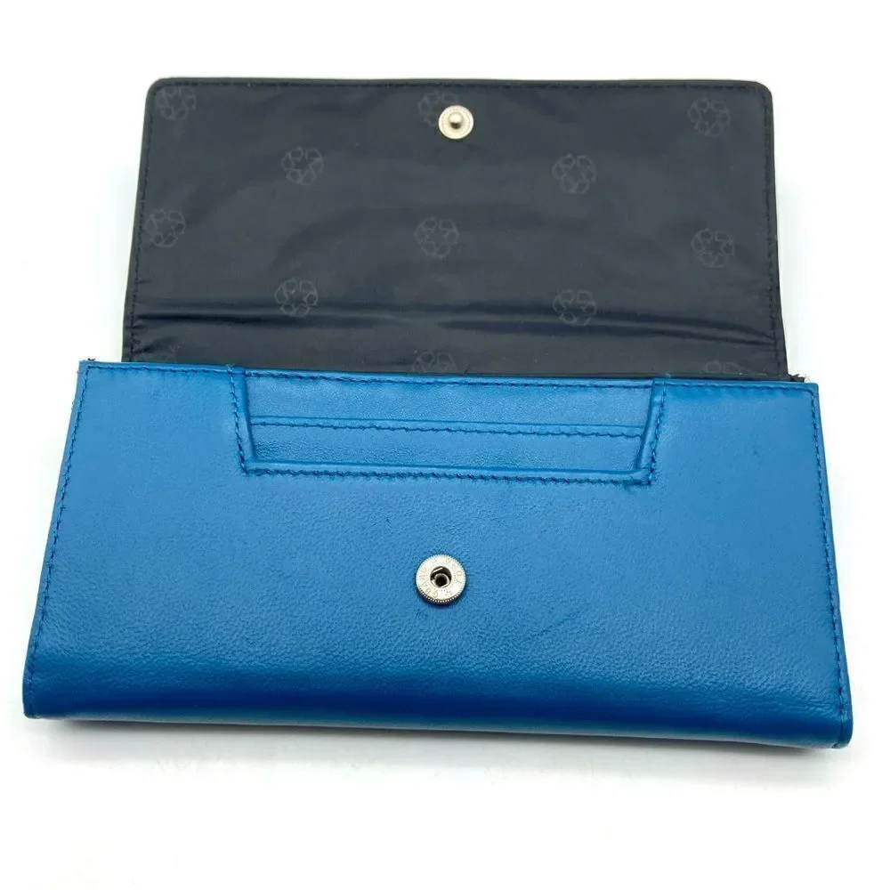 Safe Keeper Women’s Turquoise Leather Wallet Excellent Condition